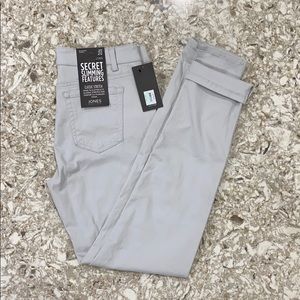 Jones New York grey bleecker skinny jeans Sz 8